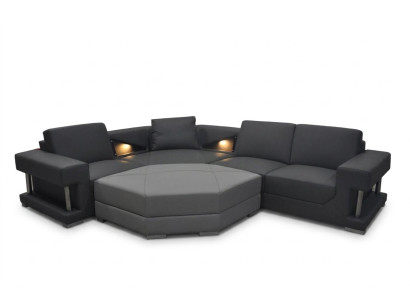 Salon Włókienniczy kanapa narożna Podkładka Kanapa Ustawić Zestaw narożny Sofa Kanapy + USB