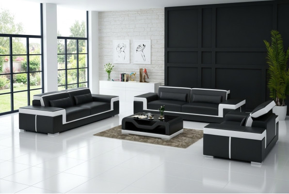 Design Skóra Sofa Kanapa Podkładka Sofy Kanapy Trzyosobowa 3-osobowa Pokój dzienny Siedziba Nowy
