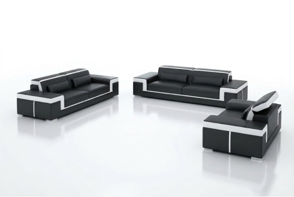 Design Skóra Sofa Kanapa Podkładka Sofy Kanapy Trzyosobowa 3-osobowa Pokój dzienny Siedziba Nowy