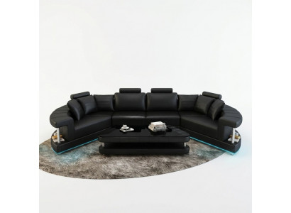 Żywy krajobraz Trapez Shaped Okrągłe Narożnikowa kanapa Sofa Okrągły Couch Podkładka U Shape + USB