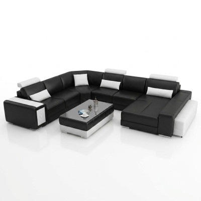 Duży projekt Narożnikowa kanapa Podkładka narożnik sofa Ustawić kanapę Żywy krajobraz USB Nowość