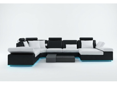 Nowoczesna część wypoczynkowa Narożnikowa kanapa Sofa Podkładka Sofa Żywy krajobraz Skóra Sofa