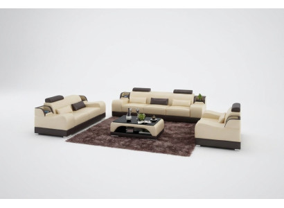 Sofa trzyosobowa Podkładka Designerska sofa trzyosobowa Siedziba Nowoczesne sofy Pokój Meble