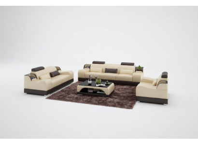 Sofa trzyosobowa Podkładka Designerska sofa trzyosobowa Siedziba Nowoczesne sofy Pokój Meble