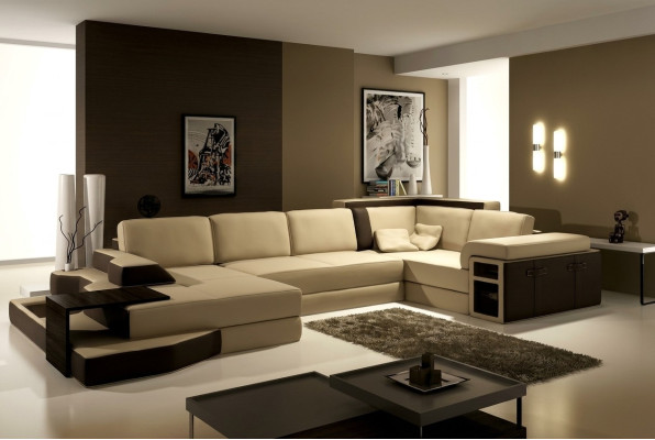 XXL Design Duża Sofa +USB Narożnikowa kanapa Kanapa Wohlandschaft U Form Skóra Włókienniczy Narożnik