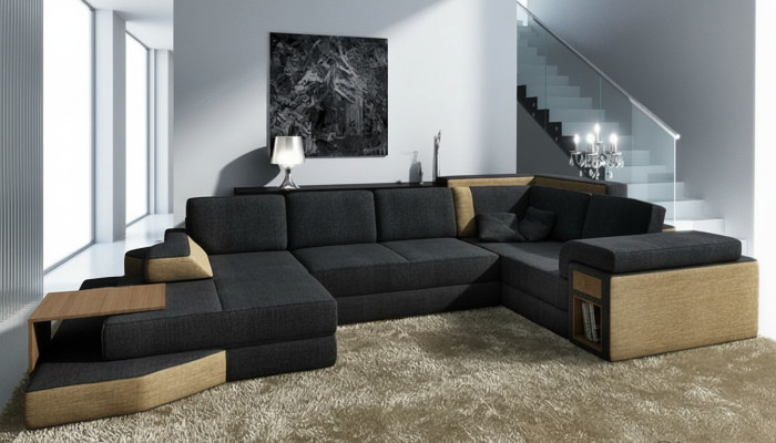 Luksusowa kanapa Narożnikowa do salonu w kształcie U Odkryj Ty wspaniały design