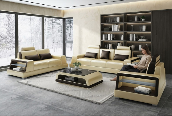 Design Couch Sofa Ustawić 3+2 miejsce do siedzenia Siedziba Podkładka Sofy Kanapy Obcios Nowość