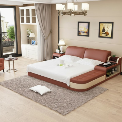 Salon tapicerowany skórzana sofa kanapa Siedziba Podkładka Obcios 3+2+2 sofa