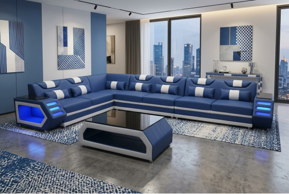 Podkładka Couch Narożnik Skóra Narożnik Sofa z USB Podkładka Krajobraz Pokój Skóra Sofy