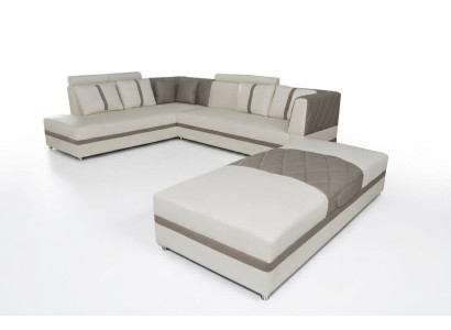 Narożnik Sofa z USB Żywy krajobraz Skóra Narożnik Couchen Podkładka Siedziba Ustawić A1128