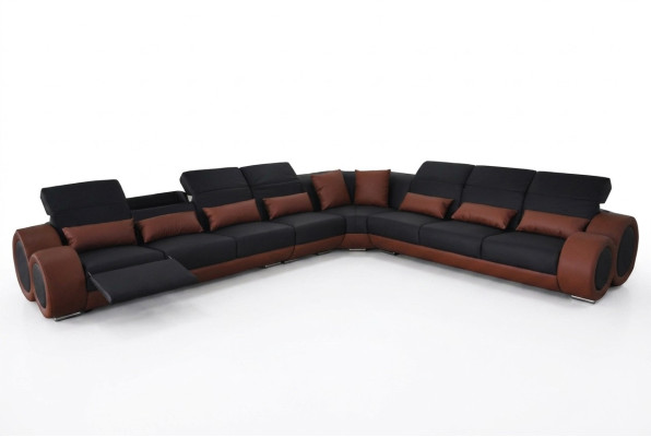 Design Narożnik Couch z USB Podkładka Sofa Skóra Siedziba Ustawić Nowoczesne Sofy Siedziba Nowe