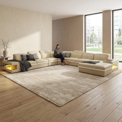 Nowoczesny kredens Drewno Kredens Komody, niskie deski 107cm XXL