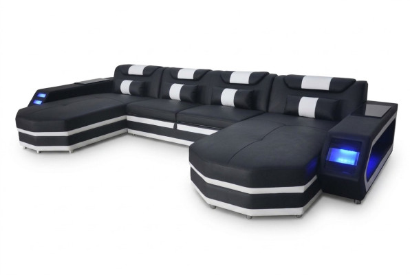 Design Skóra Podkładka Siedziba Narożnik z USB Skóra Podkładka Krajobraz Pokój Living Sofa