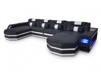 Design Skóra Podkładka Siedziba Narożnik z USB Skóra Podkładka Krajobraz Pokój Living Sofa