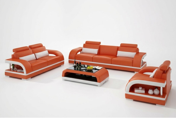 Designerski Zestaw sofowy skórzana sofa z zestawem USB 3+2+1 Ustawić Sofę Kanapa Obcios
