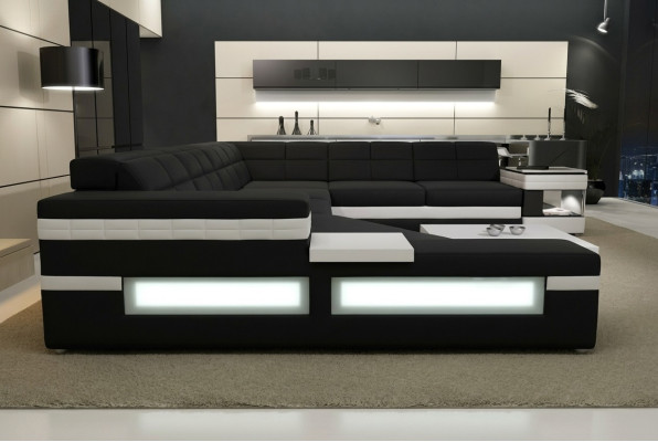 Designerska sofa Sofa USB Żywy krajobraz Narożnikowa kanapa Żywy krajobraz Podkładka Couch LED