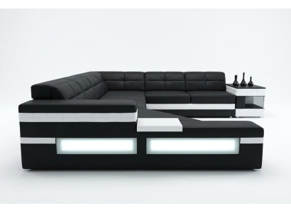 Designerska sofa Sofa USB Żywy krajobraz Narożnikowa kanapa Żywy krajobraz Podkładka Couch LED