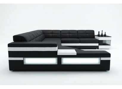 Designerska sofa Sofa USB Żywy krajobraz Narożnikowa kanapa Żywy krajobraz Podkładka Couch LED