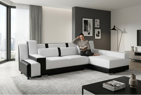 Narożnik Sofa + Kanapa USB Podkładka Narożnik Siedziba Ustawić Żywy krajobraz LED L Shape A1118C
