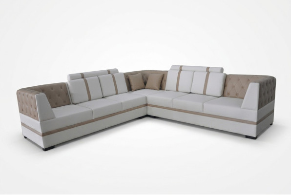 Skórzana Sofa Kanapa Żywy krajobraz Narożnik Ustawić Design Nowoczesna Sofa USB L Kształt A1128