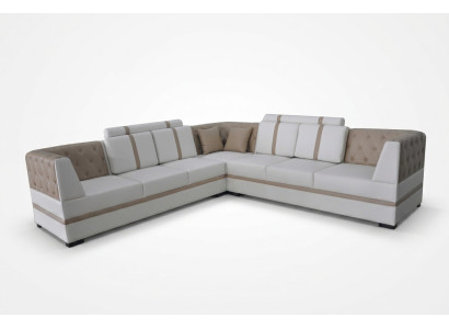 Skórzana Sofa Kanapa Żywy krajobraz Narożnik Ustawić Design Nowoczesna Sofa USB L Kształt A1128