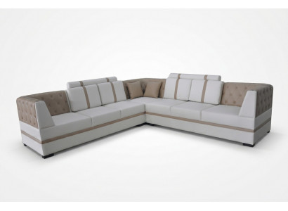 Skórzana Sofa Kanapa Żywy krajobraz Narożnik Ustawić Design Nowoczesna Sofa USB L Kształt A1128