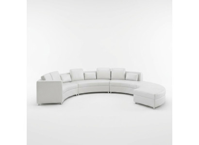 Skórzana sofa kanapa Żywy krajobraz Narożnik kanapa Narożnik Ustaw Design Nowoczesna Sofa USB A1102