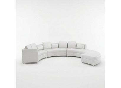 Skórzana sofa kanapa Żywy krajobraz Narożnik kanapa Narożnik Ustaw Design Nowoczesna Sofa USB A1102