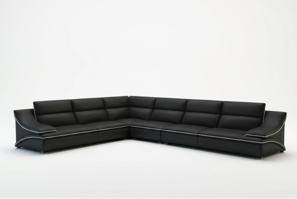 Skórzana sofa kanapa Żywy krajobraz Narożnik kanapa Narożnik Ustaw Design Nowoczesna Sofa USB A1160