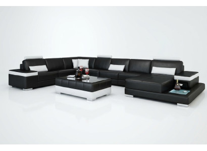 Żywy krajobraz Couch Podkładka Narożnik Ustawić Designerska Sofa Skórzana Duża Sofa z USB