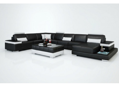 Żywy krajobraz Couch Podkładka Narożnik Ustawić Designerska Sofa Skórzana Duża Sofa z USB