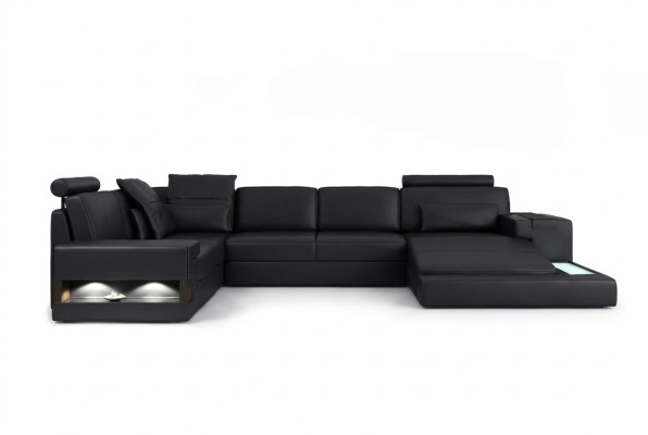 Włókienniczy Sofa Sofa Sofa Podkładka Żywy krajobraz Design Sofy Narożnikowa kanapa USB LED