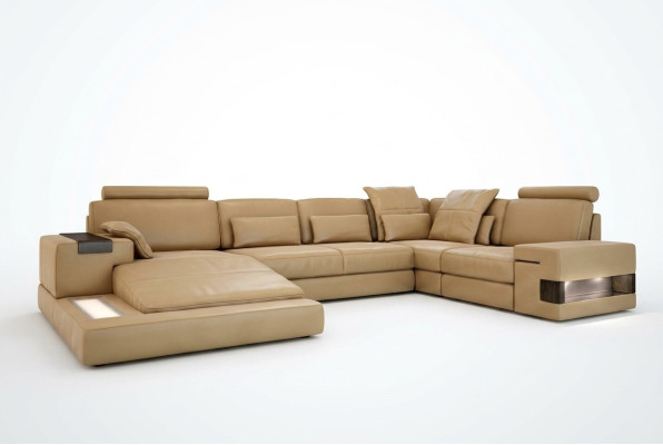 Żywy krajobraz Podkładka Couch Ustawić dużą sofę Bellini Design Skórzana sofa na USB