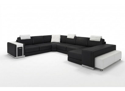 Żywy krajobraz Sofa z USB Couch Podkładka Narożnik XX Duża skórzana sofa Narożnikowa kanapa
