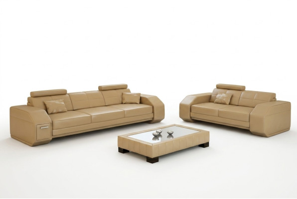 Designerski Zestaw sofowy Skórzana Sofa USB Zestaw 3+2+1 Ustawić Nowa Sofa Kanapa Obcios