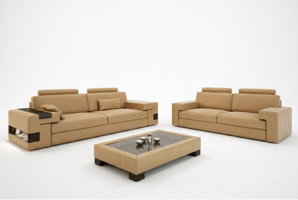 Skórzana sofa USB Nowoczesny Zestaw sofowy 3+2+1 Kanapa Siedziba Podkładka Sofa Ustawić Zestaw