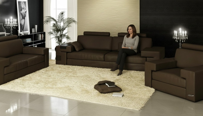 Narożnikowa kanapa U Shape Sofa Couch Design Kanapy Podkładka Włókienniczy Modern Narożnik