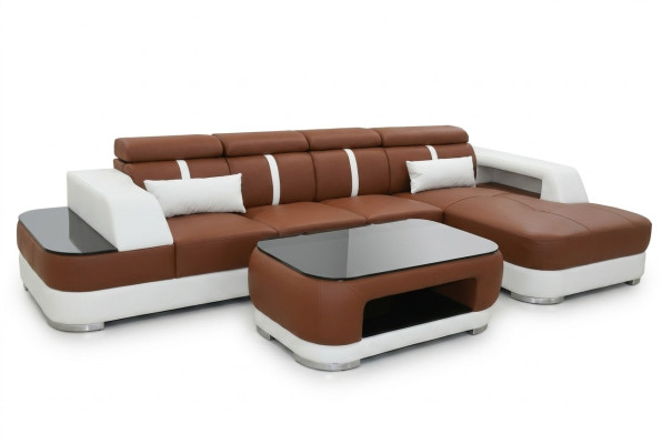 Design Narożnikowa kanapa Sofa rozkładana w kształcie litery L Podkładka rozkładana sofa Funkcja łóżka włókienniczego