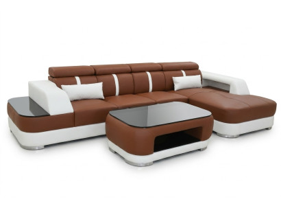 Design Narożnikowa kanapa Sofa rozkładana w kształcie litery L Podkładka rozkładana sofa Funkcja łóżka włókienniczego