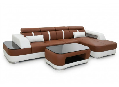 Design Narożnikowa kanapa Sofa rozkładana w kształcie litery L Podkładka rozkładana sofa Funkcja łóżka włókienniczego