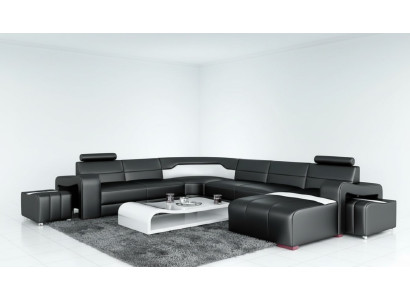 Żywy krajobraz Couch Podkładka Narożnik Ustawić Designerska Sofa Skórzana Duża Sofa USB Nowość