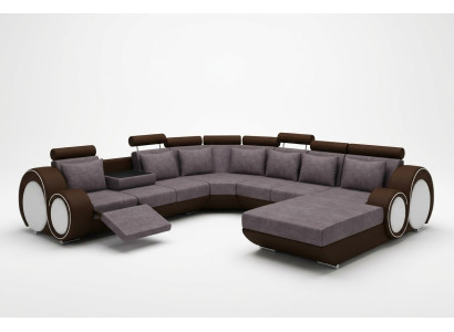 Włókienniczy Sofa z USB XXL Żywy krajobraz Material Couch Duża Sofa Podkładka Narożnikowa kanapa Nowość