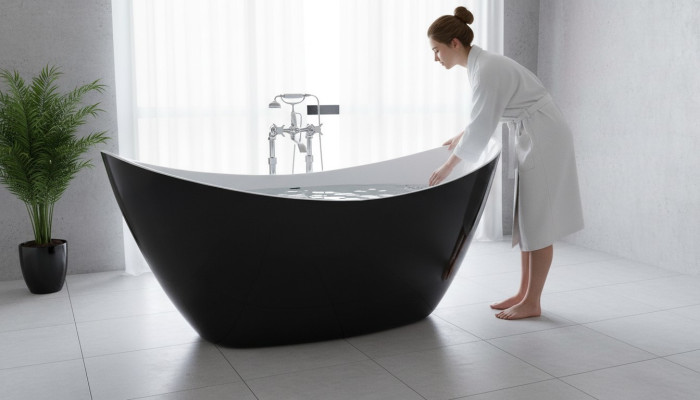 Design Wanna Wanna Owalna Wolnostojący Nowoczesna Łazienka