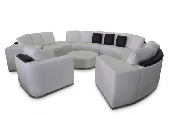 Okrągły Sofa Kanapa Podkładka XXL Duża Okrągły Kanapa Żywy krajobraz Fotel Puff + USB