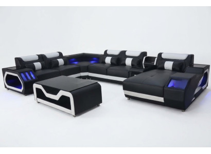 Design Skóra Podkładka Siedziba Narożnik Krajobraz Pokój New Living Sofa Podkładka Narożnik USB
