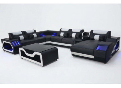 Design Skóra Podkładka Siedziba Narożnik Krajobraz Pokój New Living Sofa Podkładka Narożnik USB