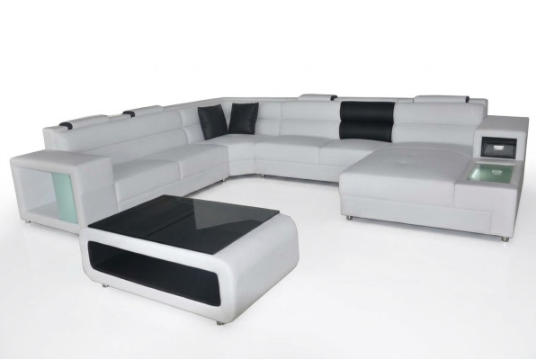Design Skóra Podkładka Narożnik Skóra Siedziba Sofa USB Podkładka Narożnik Living Landscape Pokój