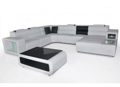 Design Skóra Podkładka Narożnik Skóra Siedziba Sofa USB Podkładka Narożnik Living Landscape Pokój