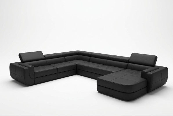 Designerska sofa Siedziba Podkładka Narożnik Skórzana sofa Żywy krajobraz Sofa z USB Podkładka Nowość