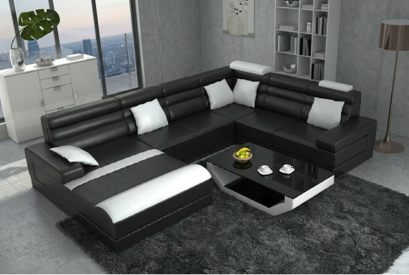 Narożnik kanapa z USB Żywy krajobraz XXL Big Couch Podkładka Ustawić Narożnik Couches UForm